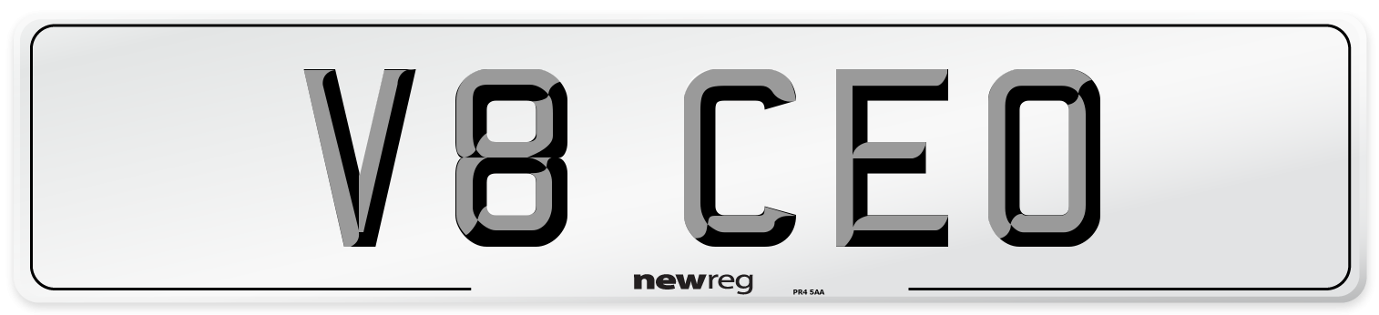 V8 CEO Number Plate from New Reg